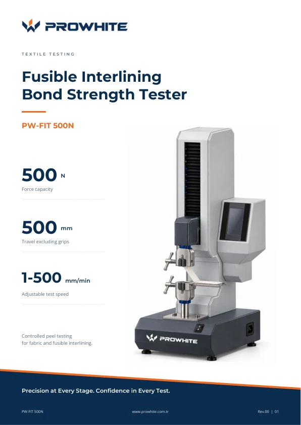 PW-FIT 500N İngilizce broşür kapağı